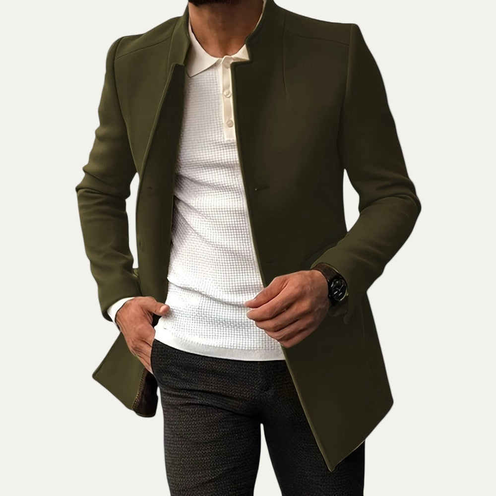 Men's Classic Fit Short Trench Coat