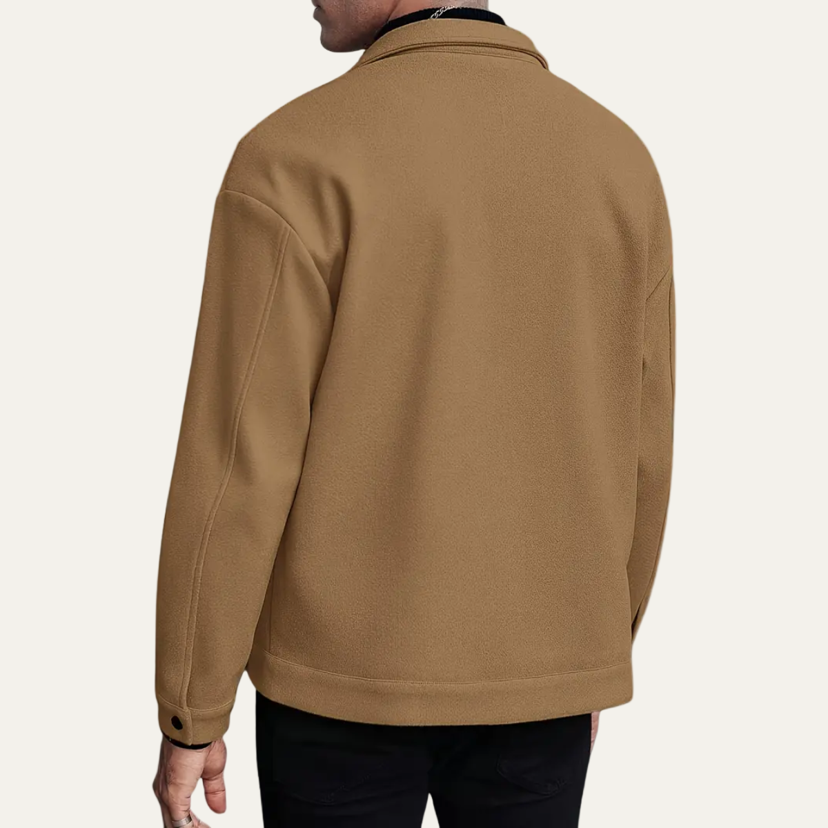 Warm Wool Button Down Shirt Jacket