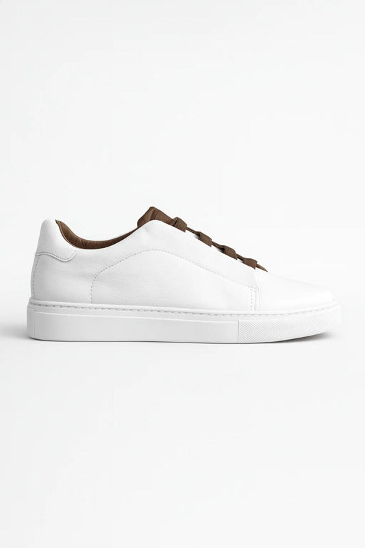 Men's Stylish Leather Low Lace Sneakers