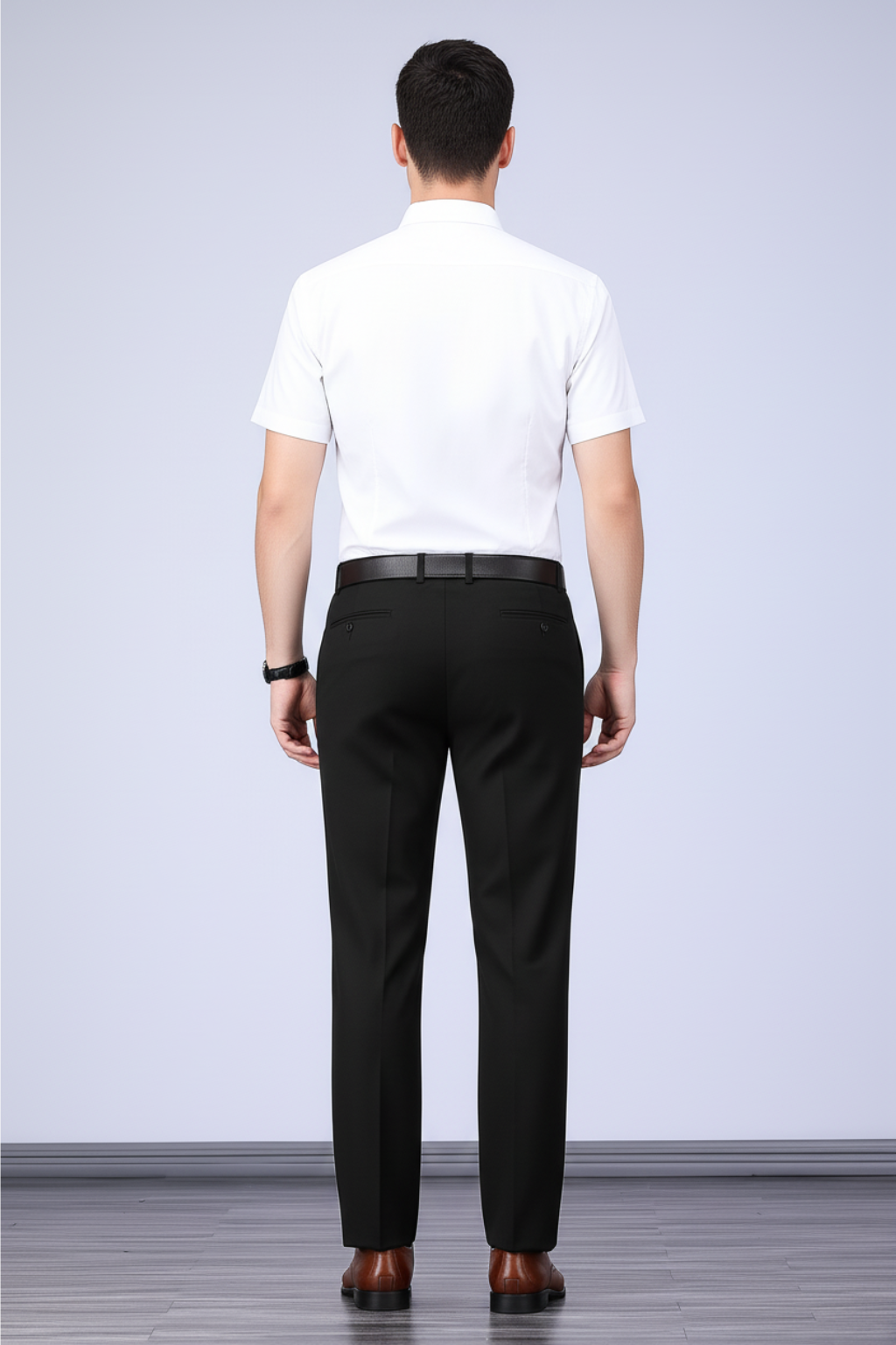 Slim Fit Black Dress Pants – Comfortable Casual Trousers