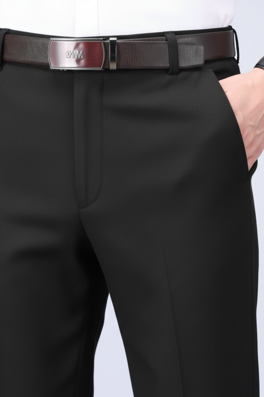 Slim Fit Black Dress Pants – Comfortable Casual Trousers
