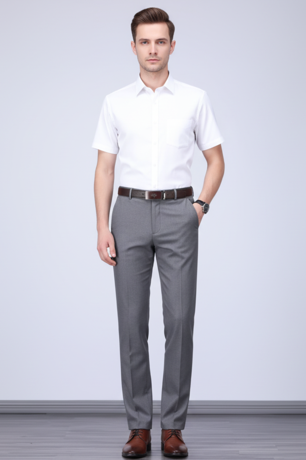 Slim Fit Black Dress Pants – Comfortable Casual Trousers