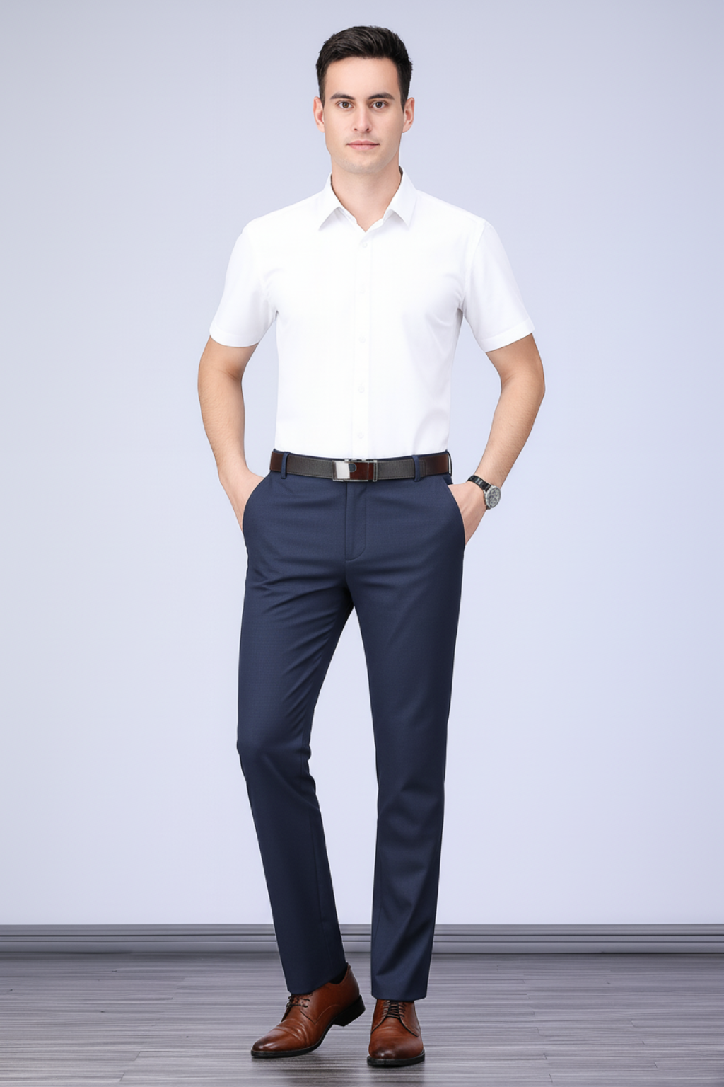 Slim Fit Black Dress Pants – Comfortable Casual Trousers