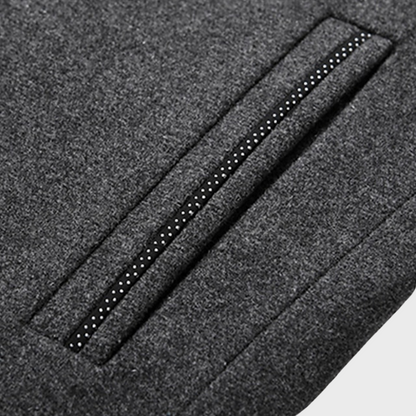 Men's Classic Quilted Padded Tailored Overcoat