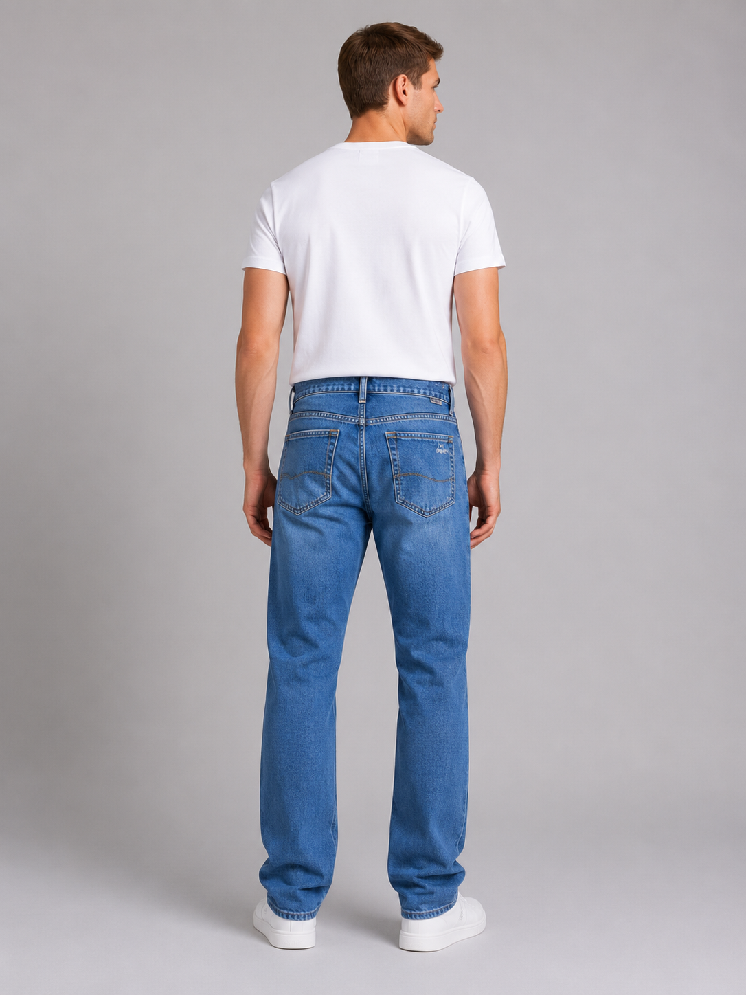 Men's Classic Regular Fit Denim Straight Leg Jeans