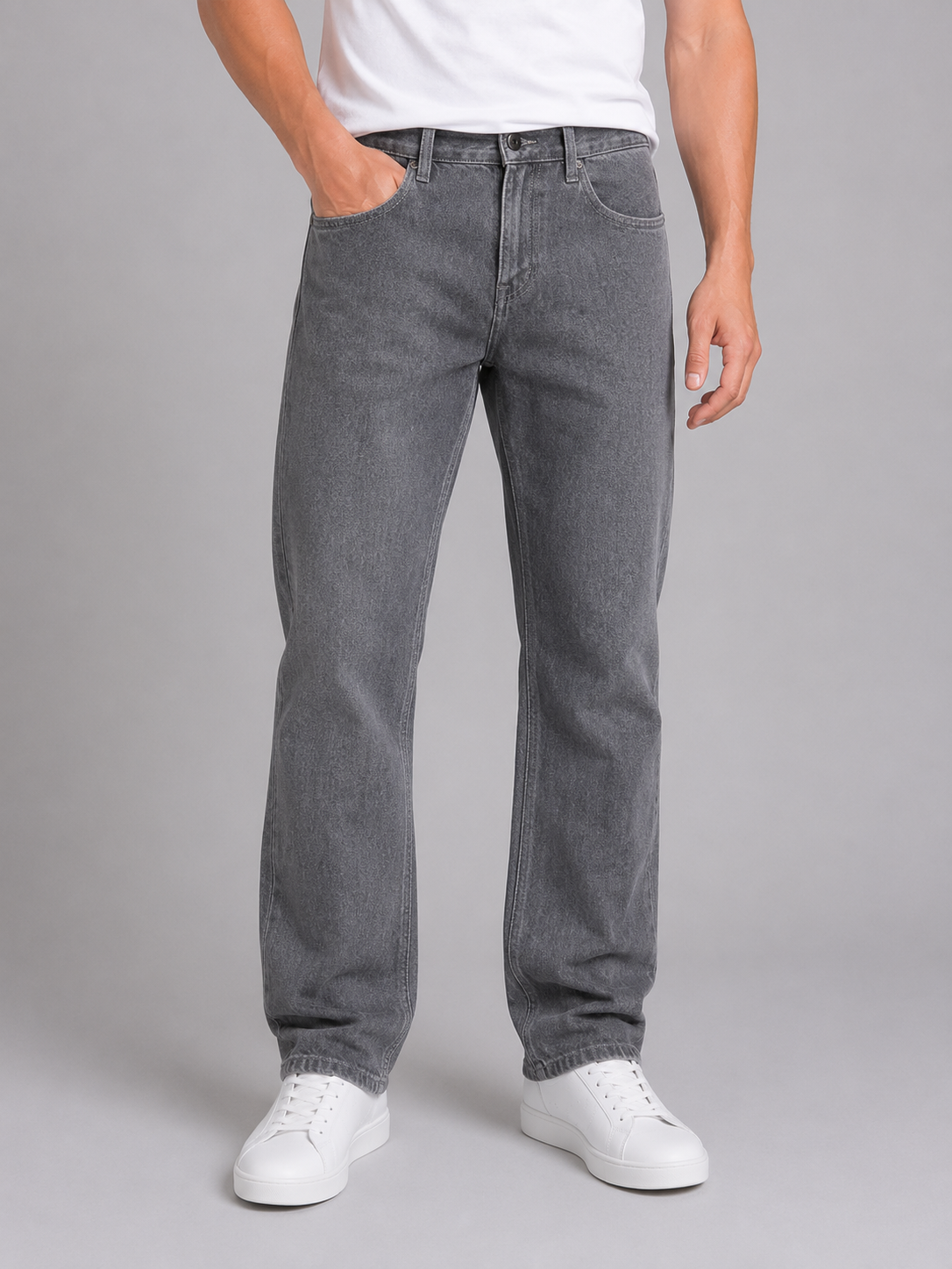 Men's Classic Regular Fit Denim Straight Leg Jeans