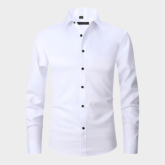 Breathable Men's Dress Shirt Easy Care Moisture Control - OutfitLondon