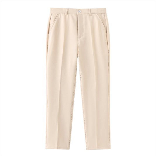 Men's Casual Stretch Cotton Blend Trousers