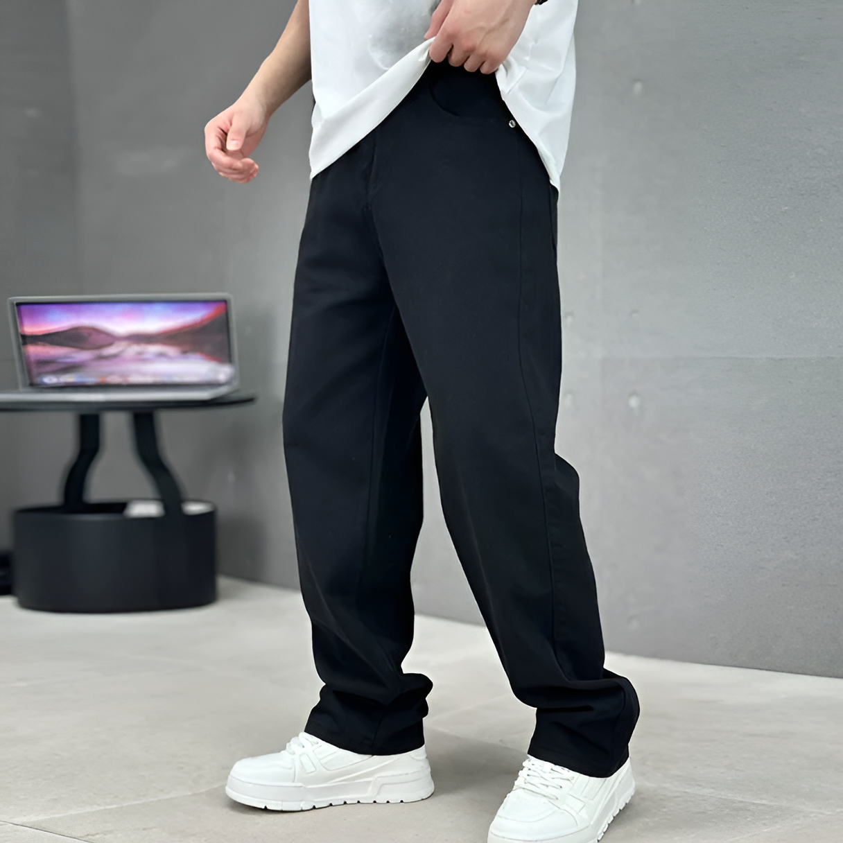 Regular Fit Straight Leg Mens Jeans - OutfitLondon