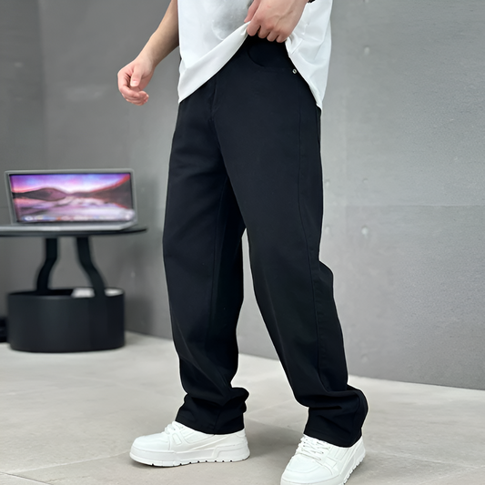 Regular Fit Straight Leg Mens Jeans - OutfitLondon