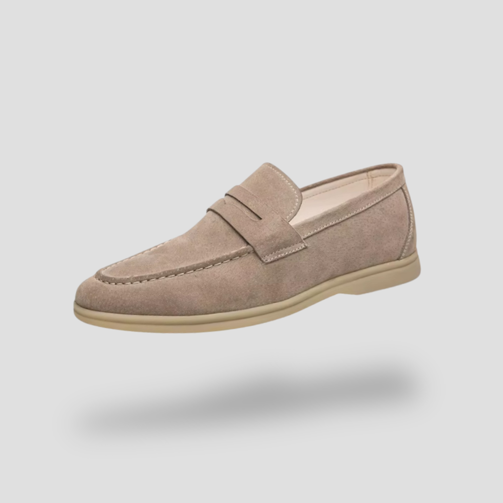 Men's Leather Slip On Comfortable Loafers Shoes - OutfitLondon