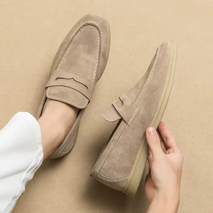 Men's Leather Slip On Comfortable Loafers Shoes