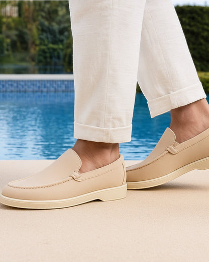 Luxury Leather Slip On Dress Loafers For Men