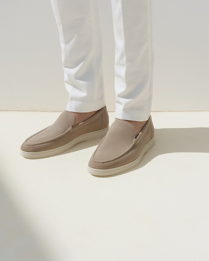 Luxury Leather Slip On Dress Loafers For Men