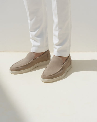 Luxury Leather Slip On Dress Loafers For Men