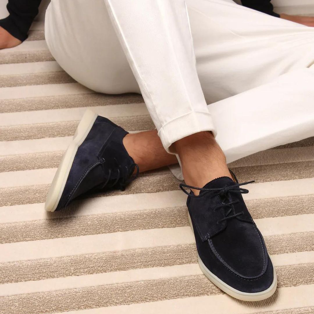 Men's Comfortable Brown Leather Shoes - OutfitLondon