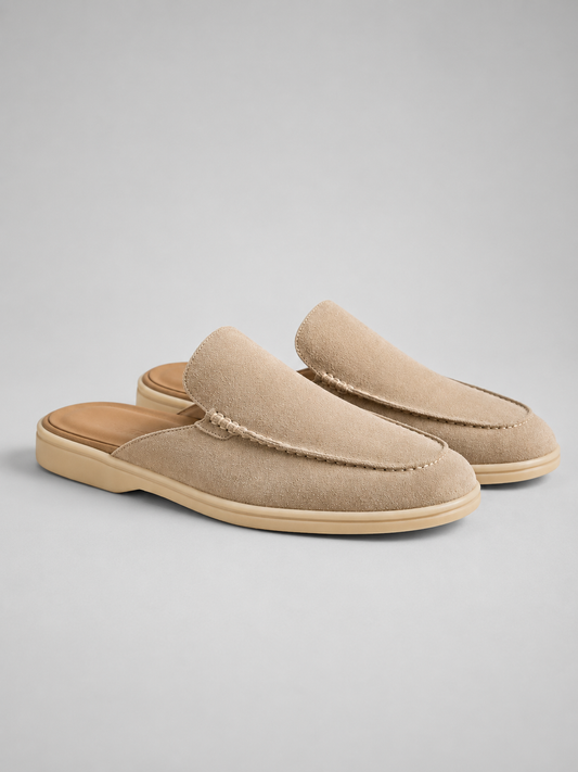 Men's Casual Suede Slip-On Mule Loafers