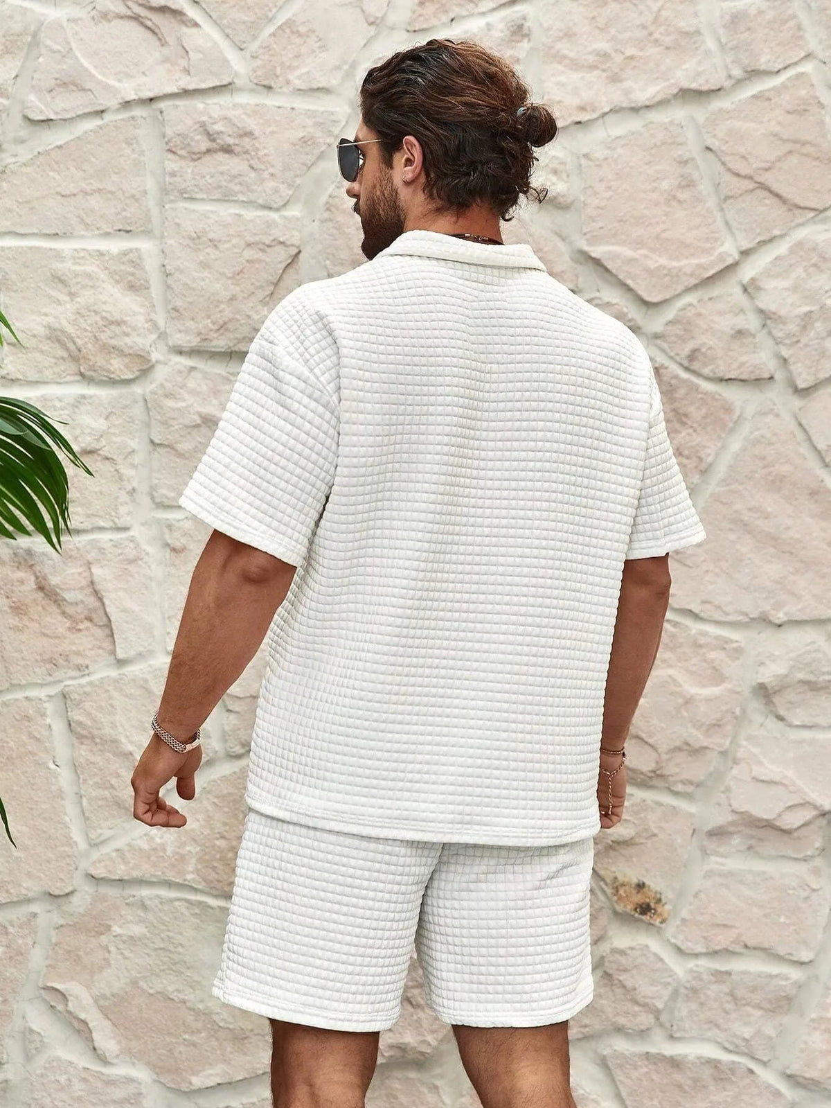Men's Casual Lightweight Cotton Summer Set