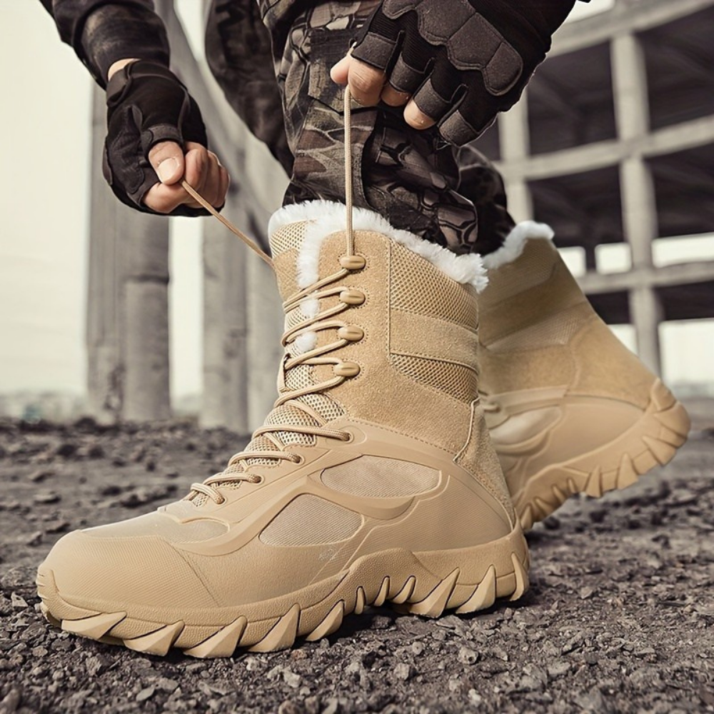 Rugged Waterproof Hiking Combat Boots For Men - OutfitLondon