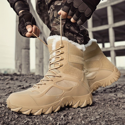 Rugged Waterproof Hiking Combat Boots For Men - OutfitLondon