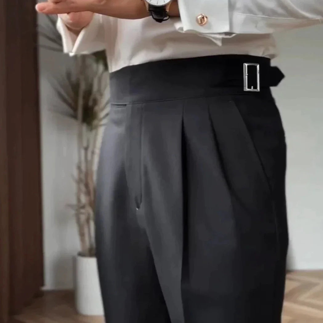 Comfortable Straight Leg Mens Pants - OutfitLondon
