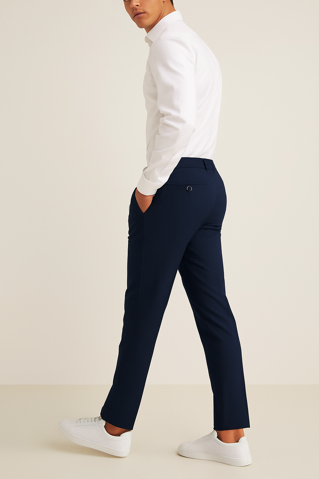 Men's Tailored Straight Leg Dress Pants