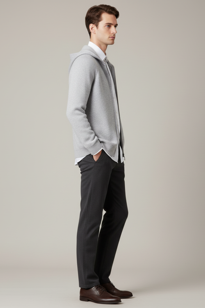 Warm Mens Oversized Hoodie Cardigan