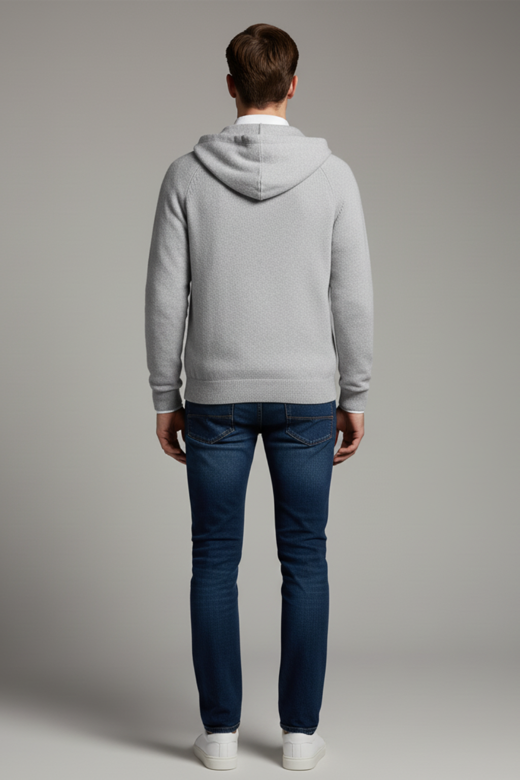 Warm Mens Oversized Hoodie Cardigan
