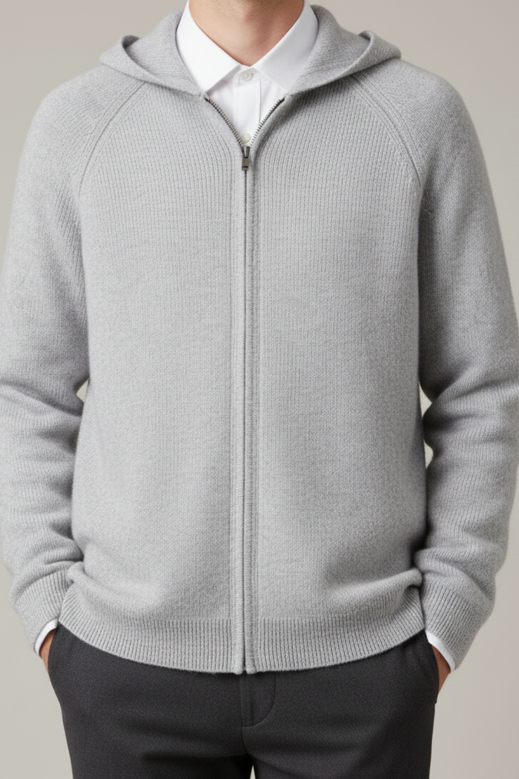Men's Warm Zip Up Sweater Jacket
