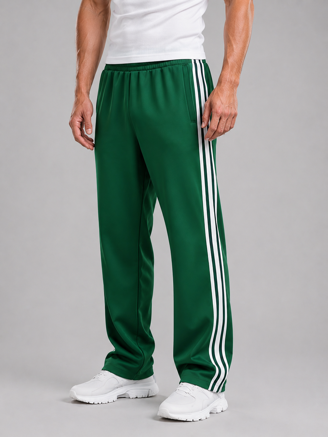 Men's Casual Relaxed Fit Track Pants with Pockets