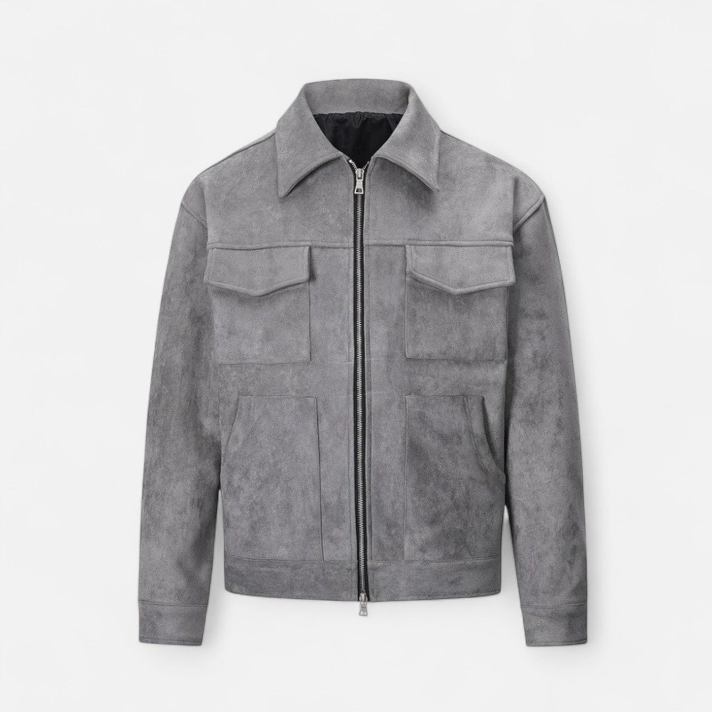 Simple Men's Woven Shirt Jacket - OutfitLondon