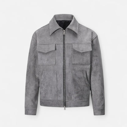 Simple Men's Woven Shirt Jacket - OutfitLondon
