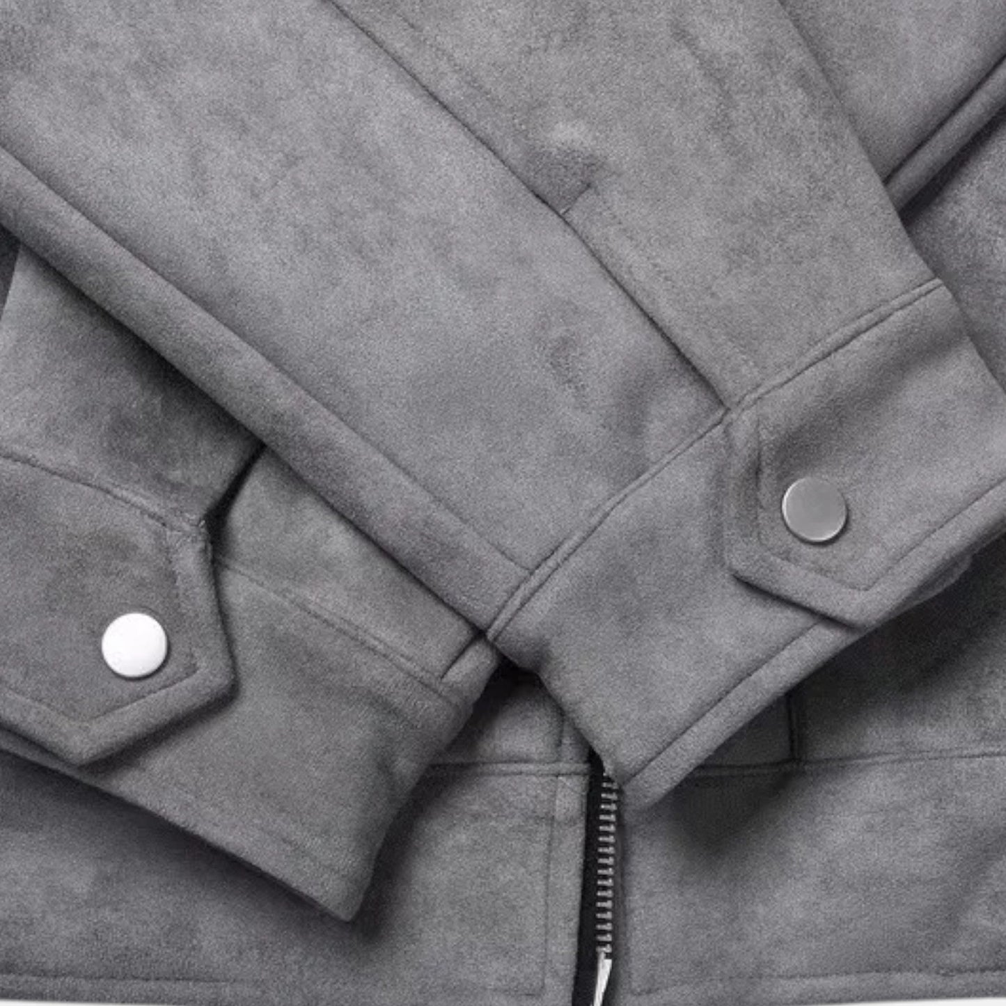 Simple Men's Woven Shirt Jacket