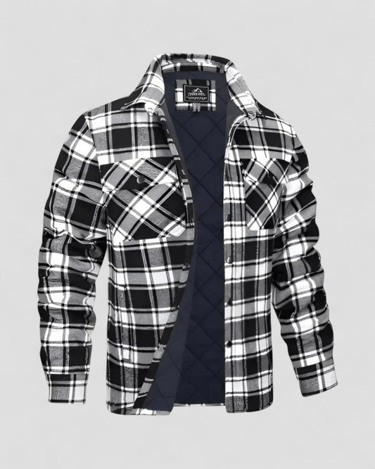Rugged Flannel Shirt Jacket - OutfitLondon