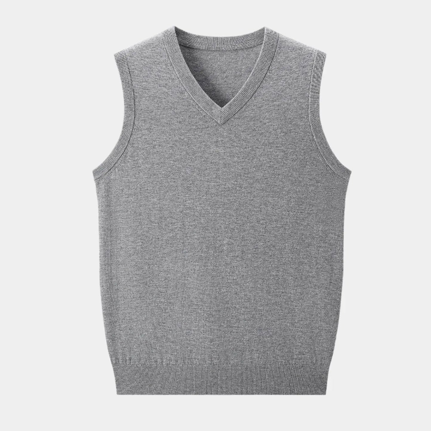 Ladies' Simple Crew Neck Sweater Vest