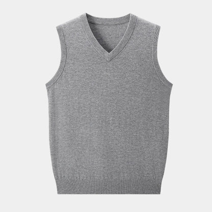 Ladies' Simple Crew Neck Sweater Vest