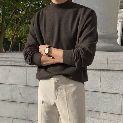 Classic Men's Wool Knitted Sweater - OutfitLondon