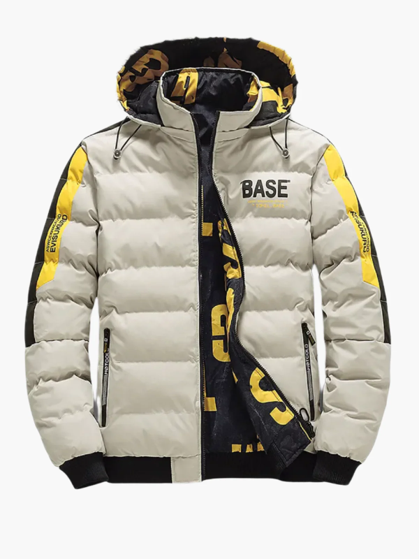 Warm Quilted Down Jacket for Men