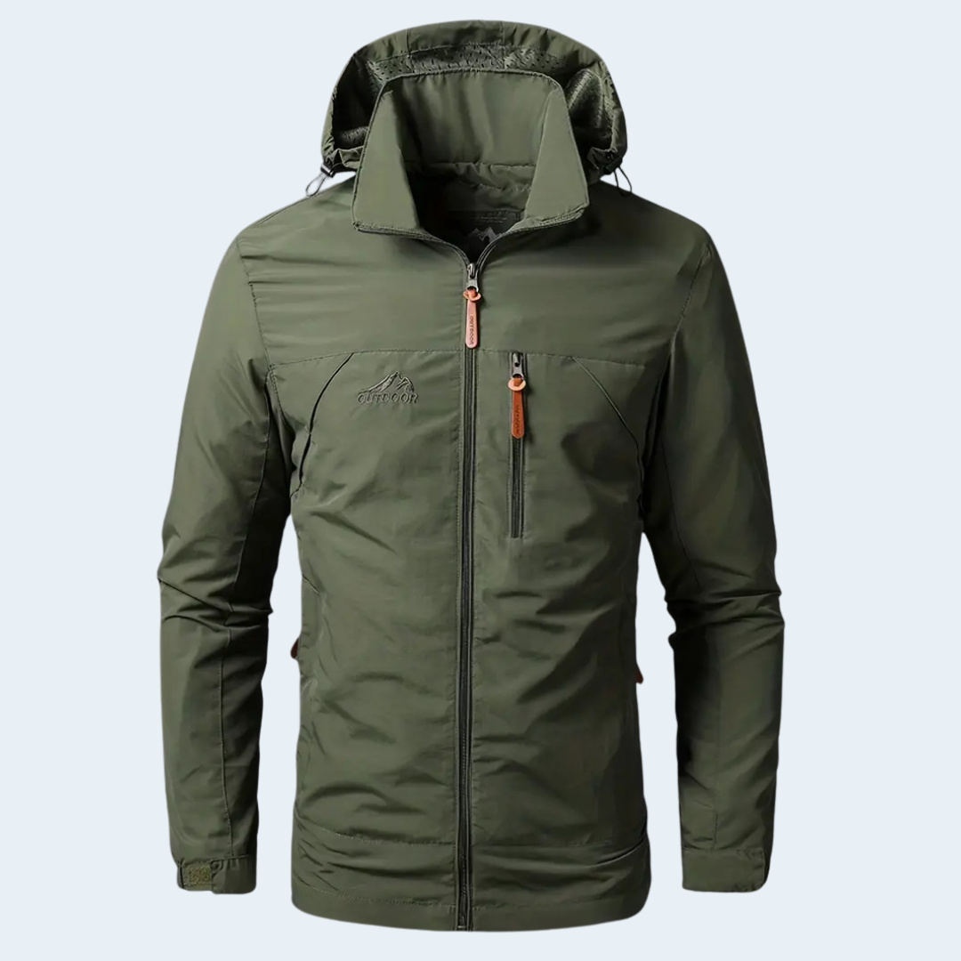 Waterproof Men's Raincoat Lightweight Hooded Jacket - OutfitLondon