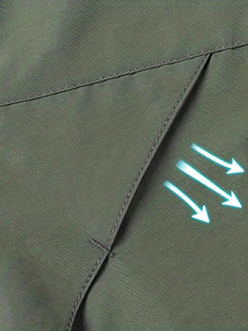 Waterproof Men's Raincoat Lightweight Hooded Jacket