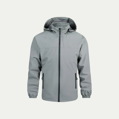 Slim Water Resistant Men's Hooded Jacket