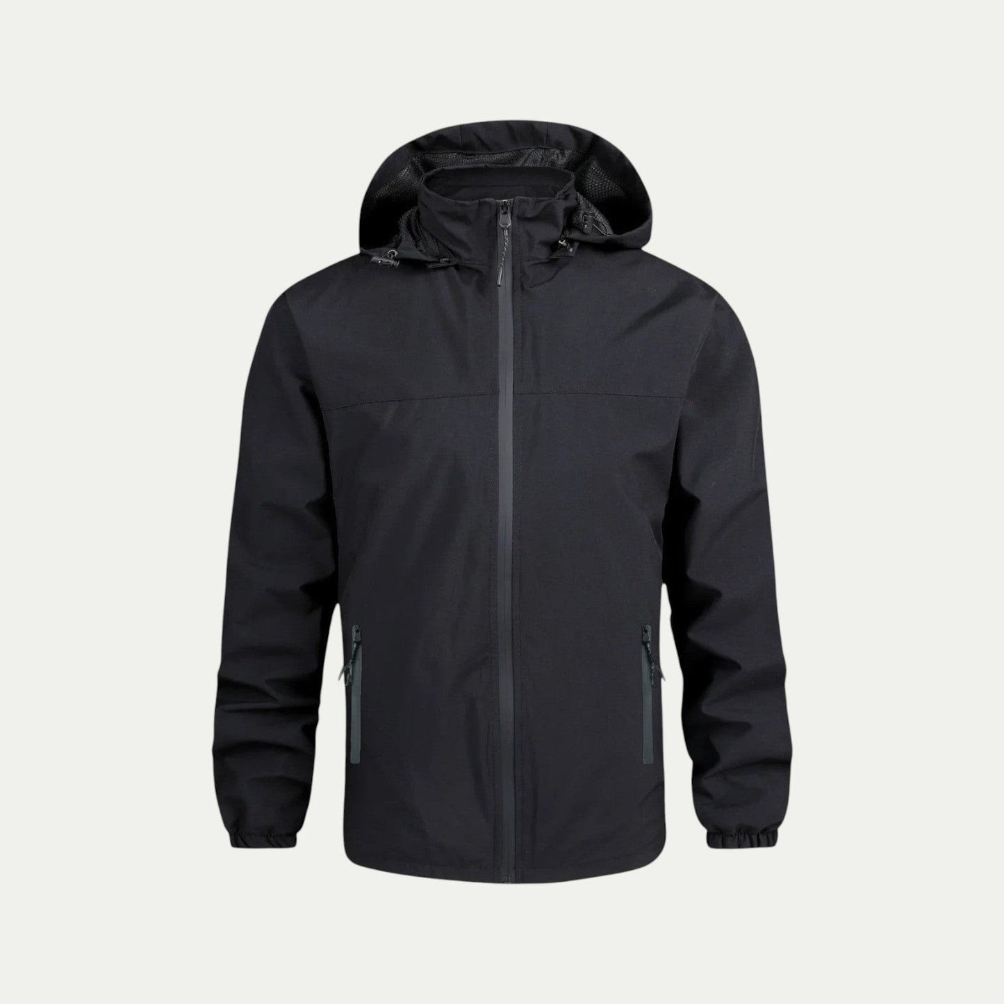 Slim Water Resistant Men's Hooded Jacket