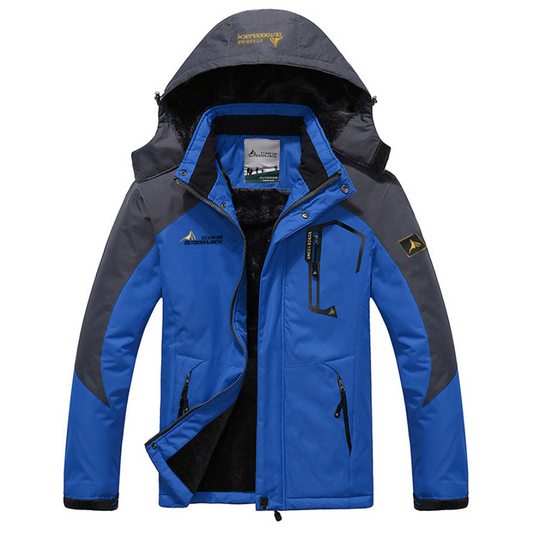 Insulated Mens Parka Jacket with Zip Pockets - OutfitLondon
