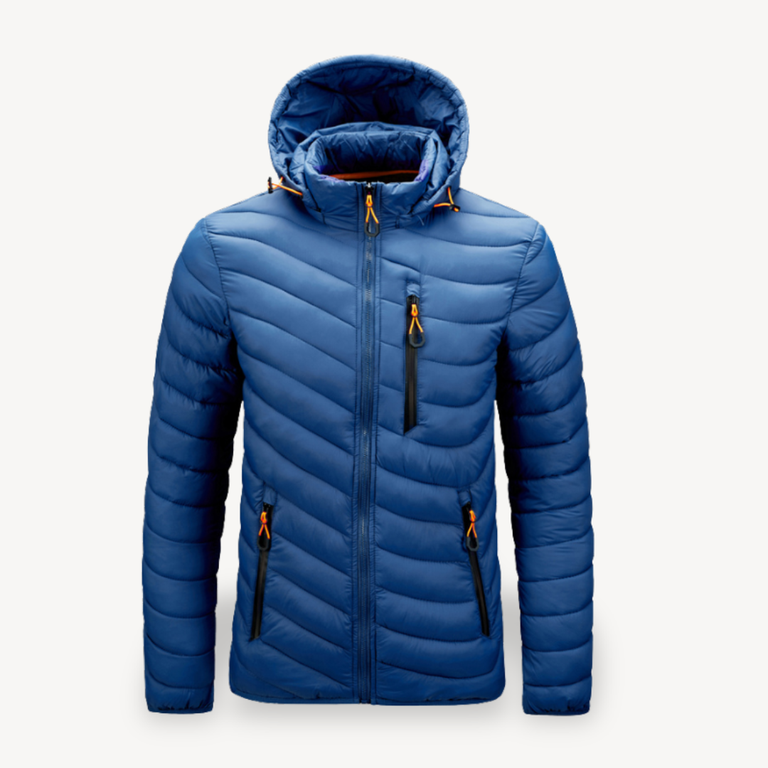 Warm Waterproof Quilted Men's Puffer Jacket - OutfitLondon