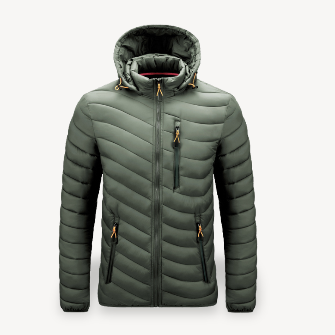 Warm Waterproof Quilted Men's Puffer Jacket