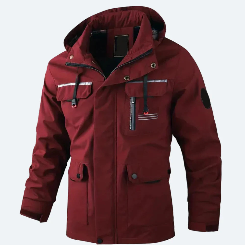 Warm Waterproof Men's Winter Parka Jacket with Hood