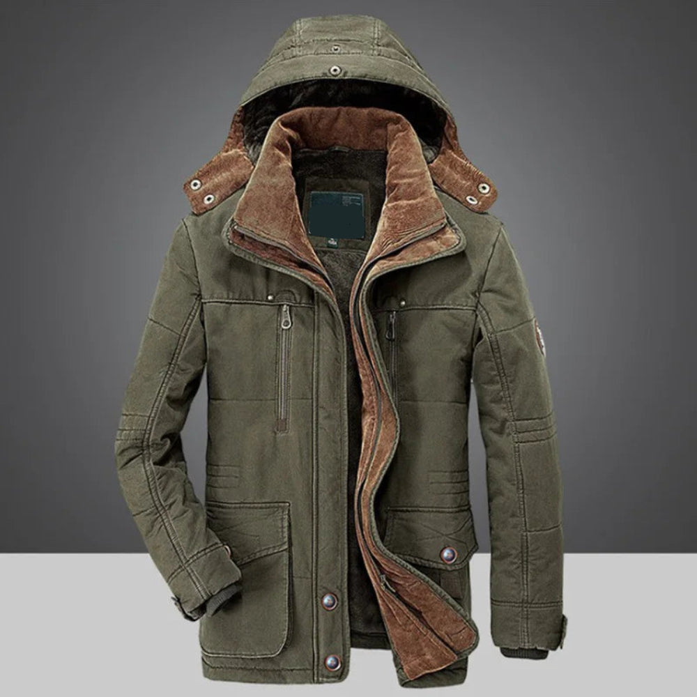 Thermal Water Resistant Men's Down Hooded Jacket Coat