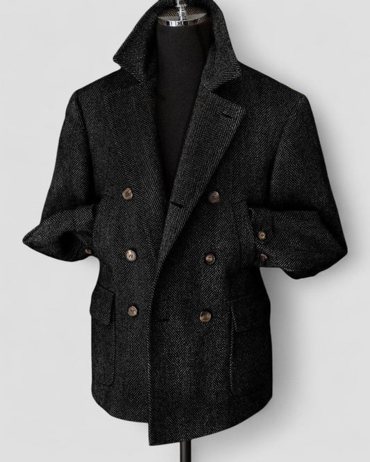 Timeless Wool Herringbone Jacket - OutfitLondon