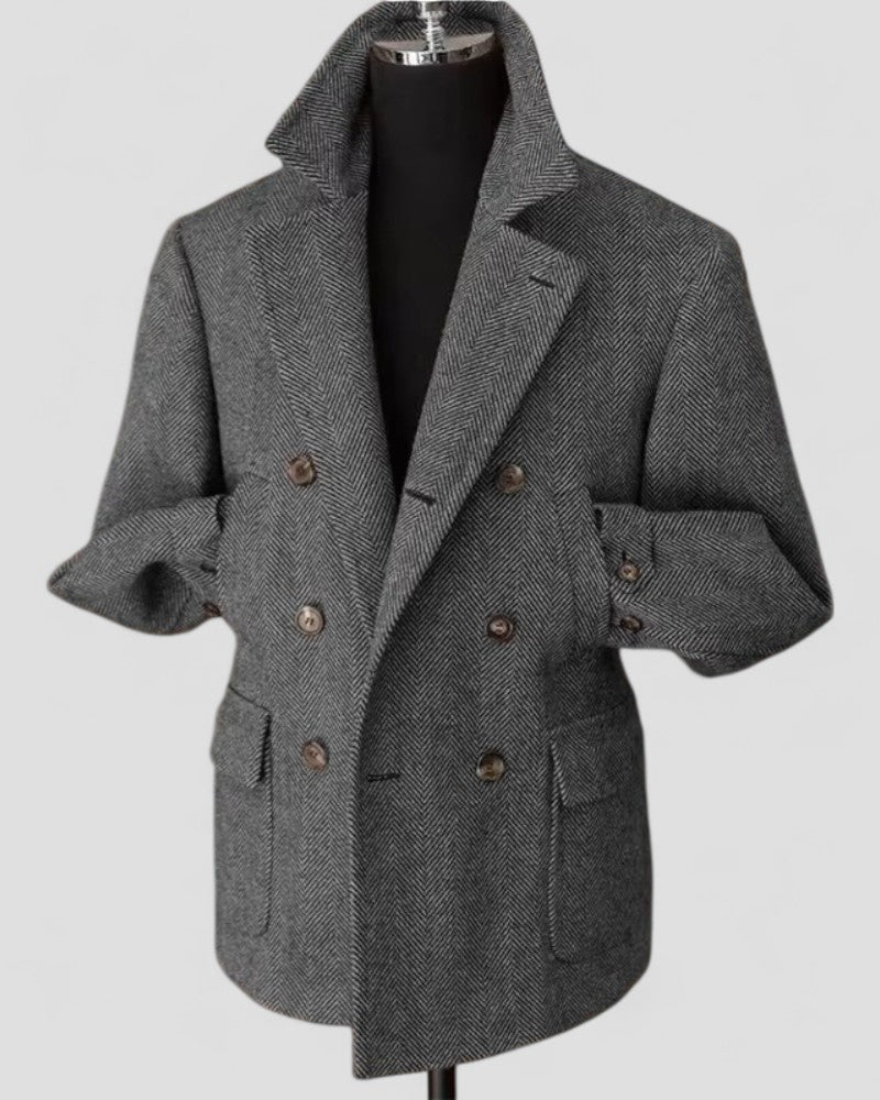 Timeless Wool Herringbone Jacket