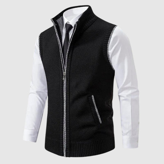 Cozy Mens Fleece Vest Zip Up Jacket - OutfitLondon